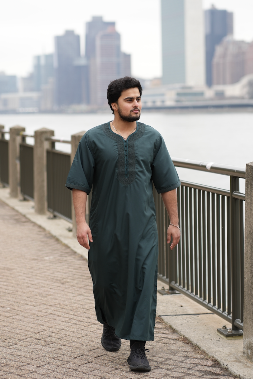Green Moroccan Thobe