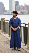 Blue Moroccan Thobe