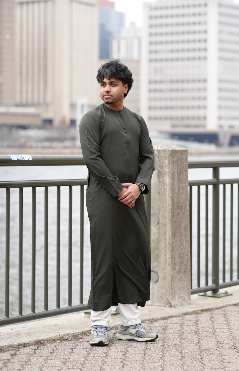 Deep Olive Emirati Thobe